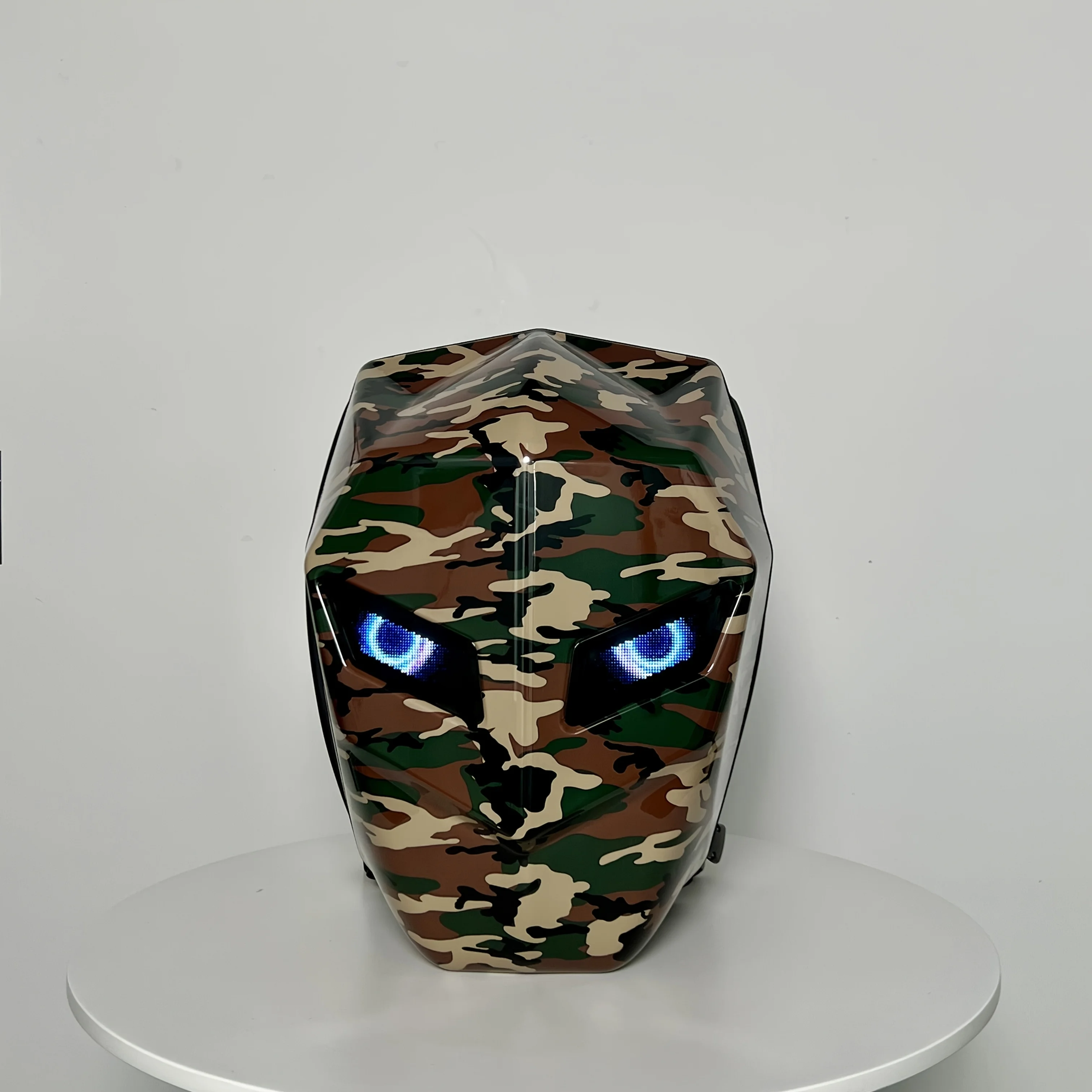 LED Knight Cycling Backpack with Eye Motorcycle Helmet Mochilas Para Motocicletas Waterproof Laptops Bags Saco Moto New image 3