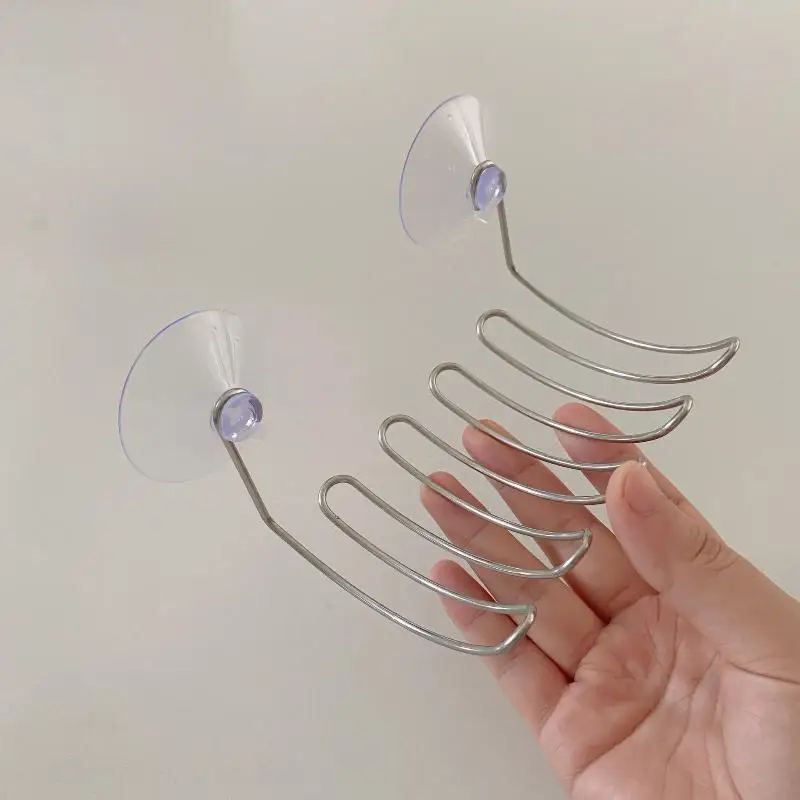 1 قطعة حامل الصابون بار صحن الصابون شفط كوب ، بار رف الصابون لجدار الاستحمام ، صينية توفير الصابون للحمام ، الحوض ، المطبخ #4