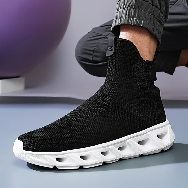 

Men Casual Shoes For Men Sneakers Summer Breathable Slip on Sock Shoe Sports Running Walking Basketball Chaussures Pour Hommes