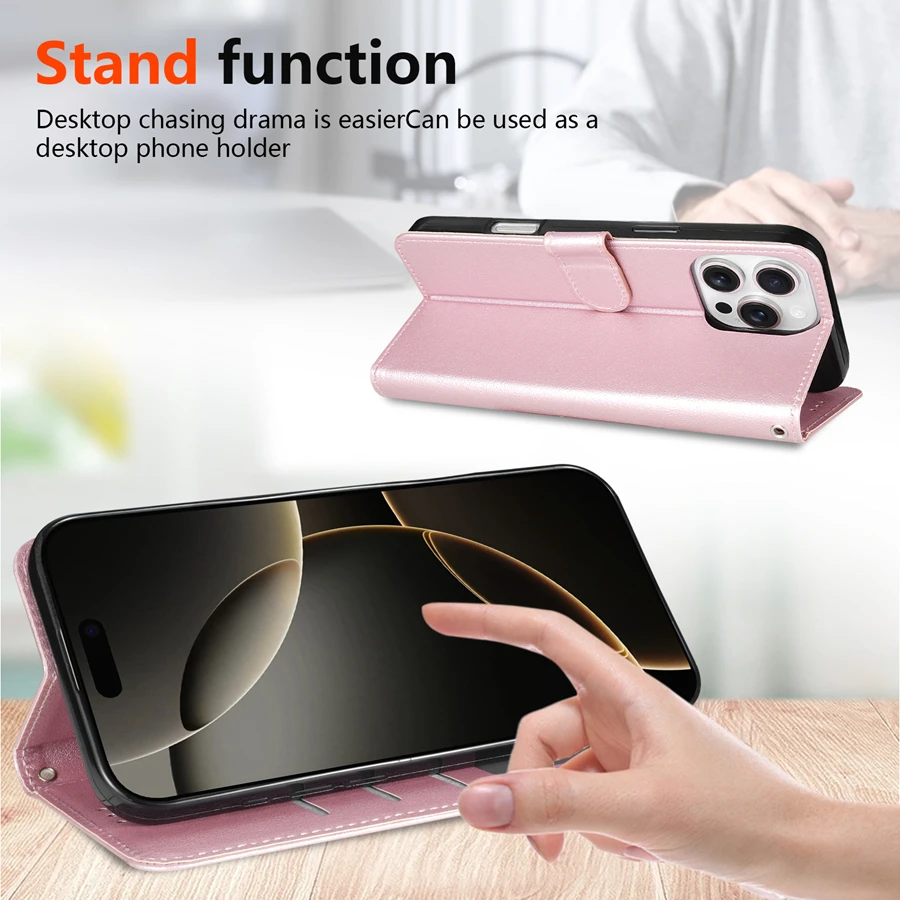 Wallet With Card Slots Classic Style Magnetic Flip Leather Case For iPhone 17 Air 17 Pro Max Shockproof Card Bag view 4
