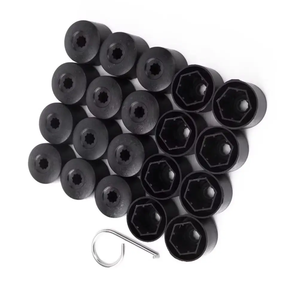 20pcs Car Wheel Bolt Caps Tyre Screws Cover for Volkswagen VW POLO Tiguan Passat B5 B6 B7 Golf 4 5 6 7 MK6 Jetta MK5 Bora Touran