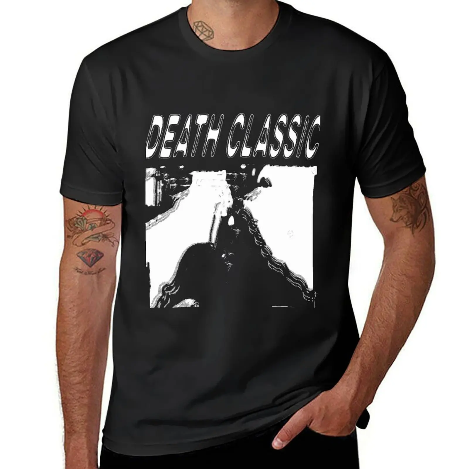 Death Classic (-Death Grips) T-Shirt summer tops quick-drying customizeds vintage plain t shirts men