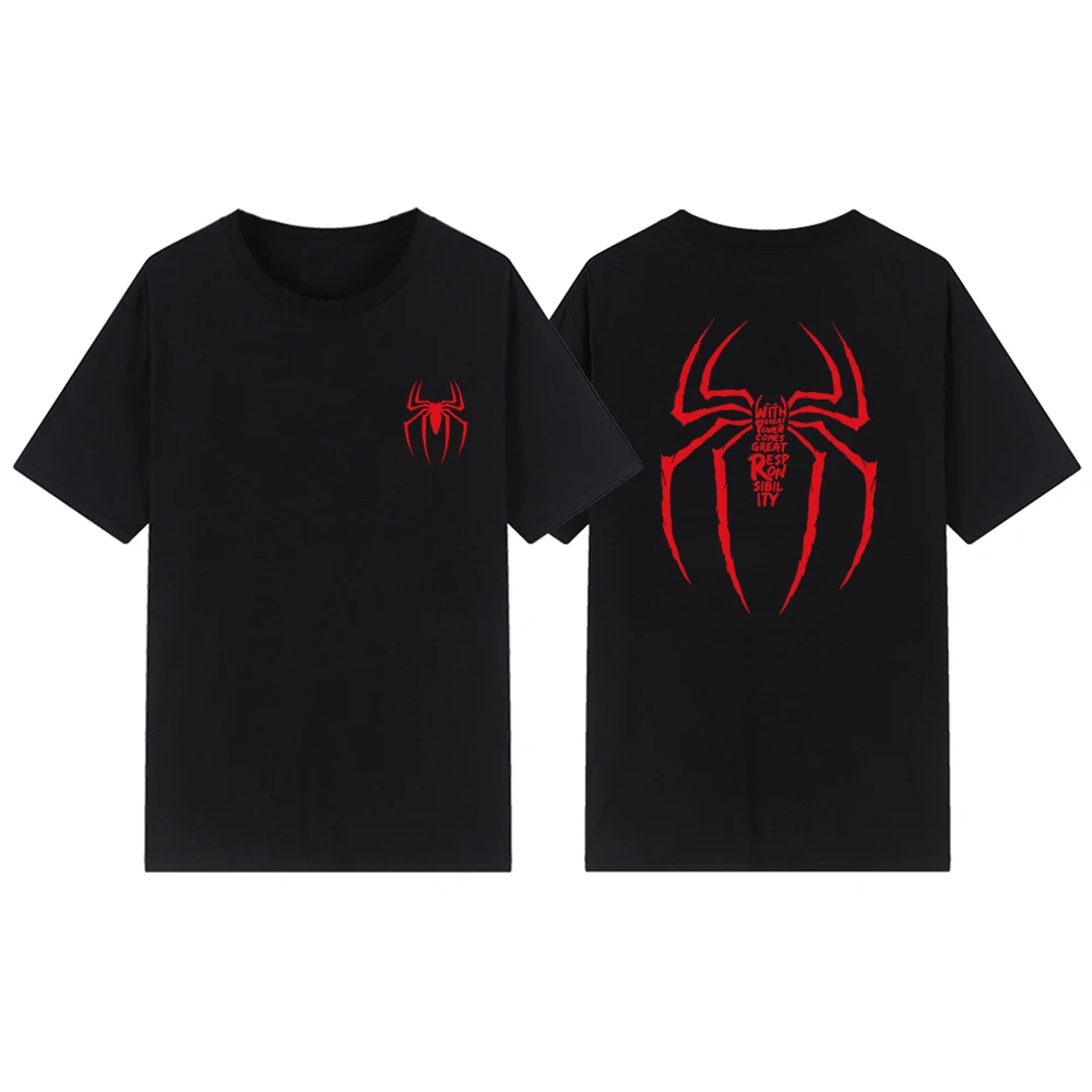 Mit großer Macht kommt große Verantwortung T-Shirt Tom Holland Shirt Superhelden-Filmreihe T-Shirt Unisex T-Shirts Fans Geschenk – Detail 9