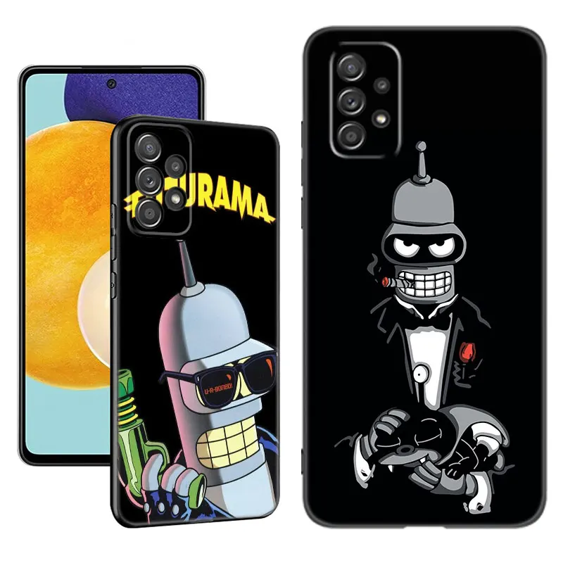 Anime F-Futurama Bender Phone Case For Samsung A13 A22 A24 A32 A23 A25 A34 A35 A52S A53 A54 A55 A73 A12 A14 A15 A31 A33 A50 A51