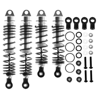 AUTO 1Set Metal Front+ Rear Shock Absorber Upgrade Parts For Traxxas Slash 4X4 VXL 2WD Rustler Hoss Stampede 1/10 RC Car