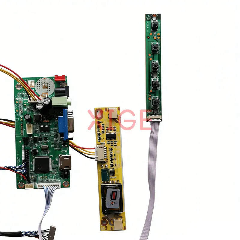 LCD Monitor Controller Drive Board Fit LTM150XO TM150XG LTM150XS SVA150XG 1024*768 HDMI+VGA LVDS 20-Pins 2-CCFL 1024x768 Kit DIY