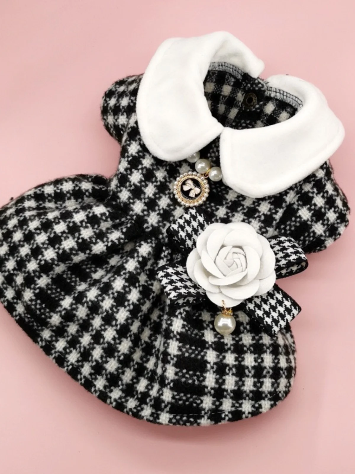 

Платье-юбка Princ Sle для собак: осенне-зимняя одежда для маленьких собак, мальтезе, йорков, котят. Юбка-платье Princ для домашних животных.