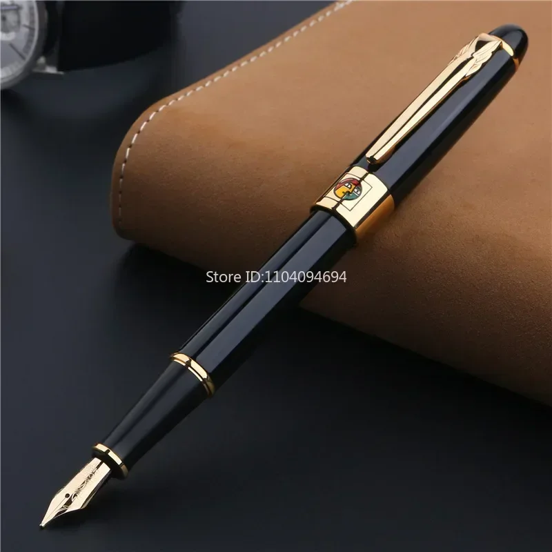 New Pimio 89 Munich Jazz Metal Fountain Pen Iridium Gold Nib with Converter Office F 0.5mm Nib High End Luxury Business Pen Gift