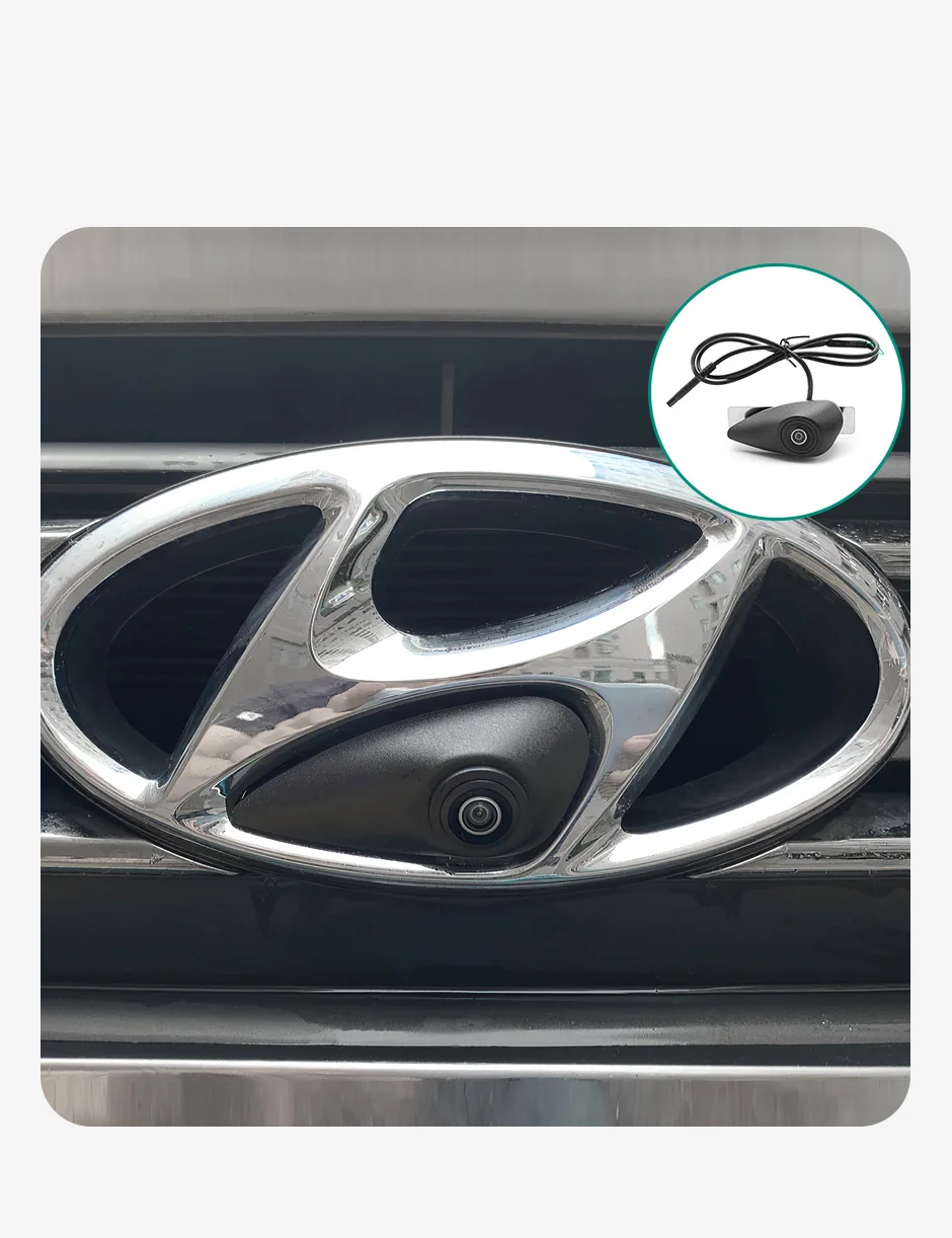 Car front view logo camera For Hyundai IX35 Accent Azera Elantra Genesis I20 I30 I40 I45 Santa Fe Sonata Tucson