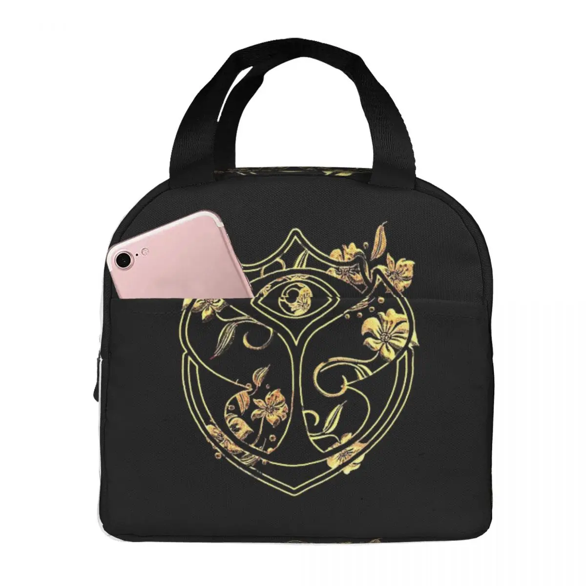 Tomorrowland Belgian Electronic Dance Music Festival Lunch Bags Bento Box Lunch Tote Picnic Bags Thermal Bag for Woman Student