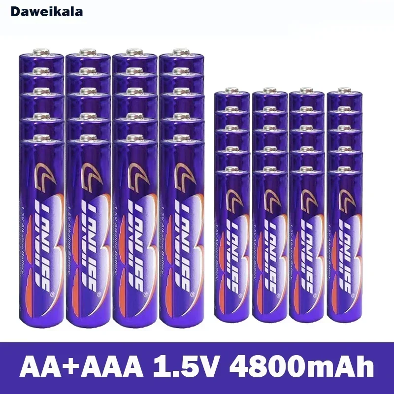 AA+AAA1.5V Rechargeable Battery 4800mah1.5V New Alkaline Rechargeable Battery for LED Light Toys mp3