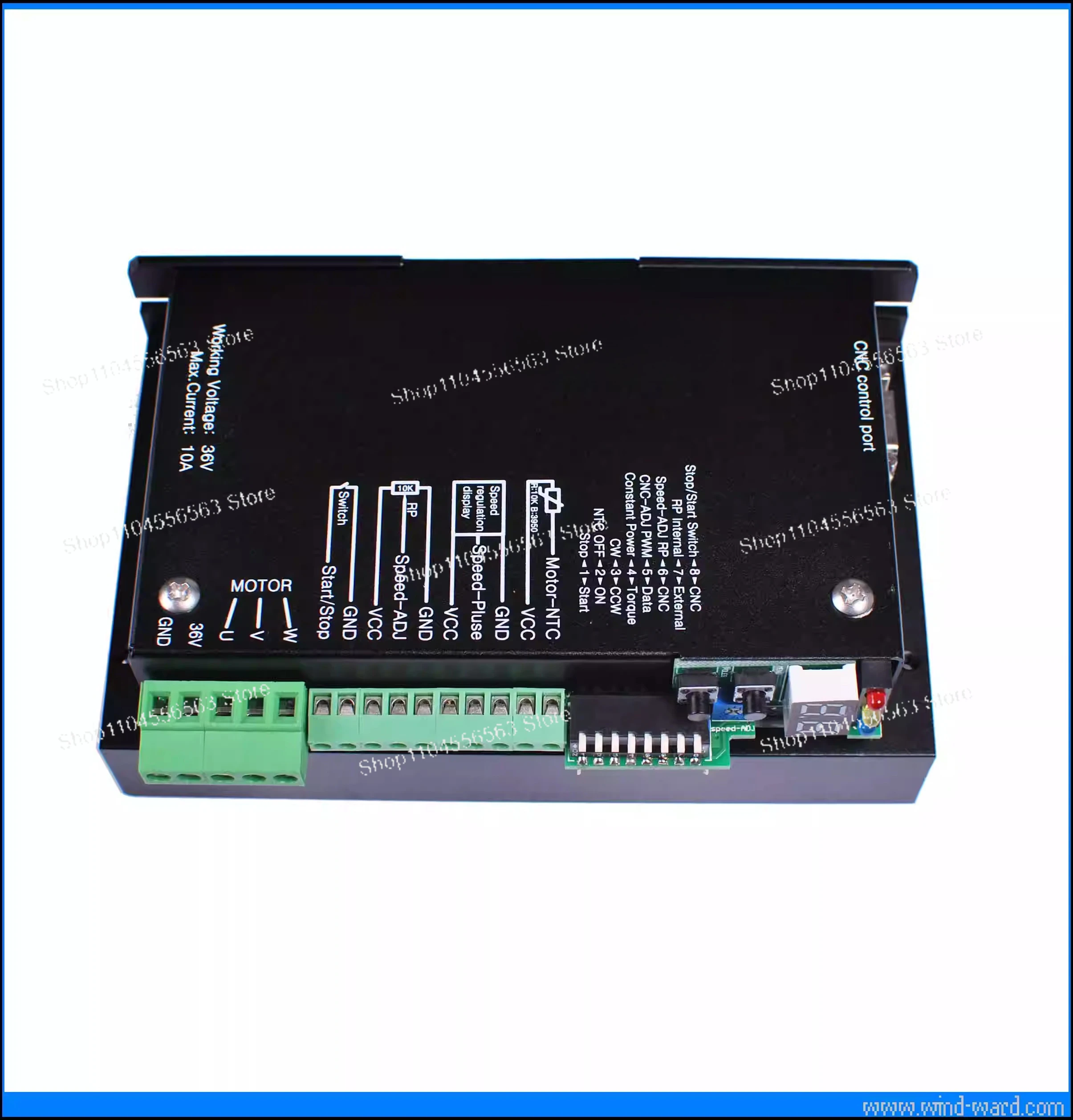 Brushless electric spindle drive spindle S4225 drive Support mach3 controller