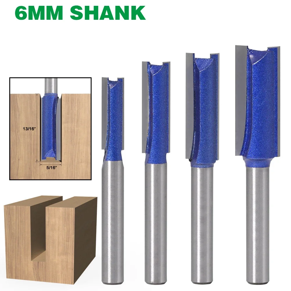 1PC 6MM Shank Milling Cutter Wood Carving 1/4