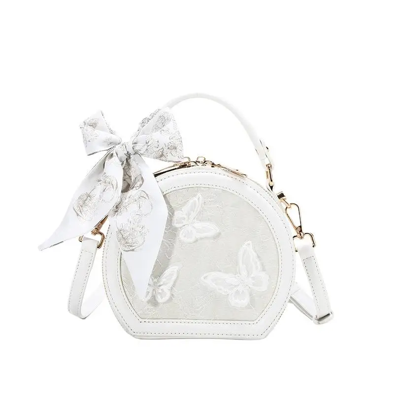 Generic Embroidered Lace Round Chest Bag - usage example