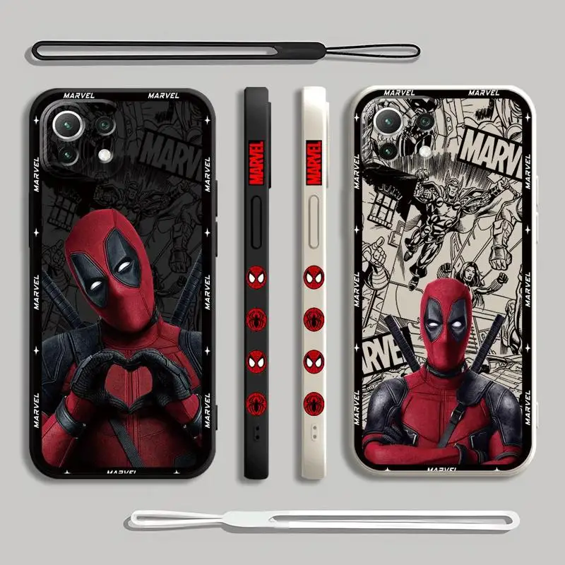 Marvel Deadpool Phone Case for Realme 11 10 11Pro 9i 9 8 Pro 8S 7 Pro 7i 6 6Pro 10ProPlus Silicone Cover Matte