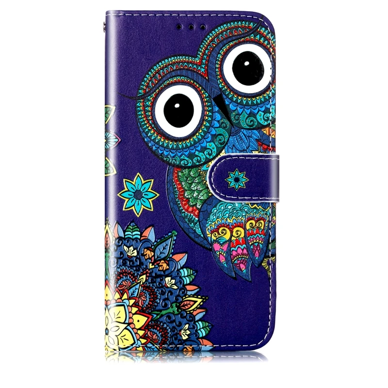 

Pop Fashion Cartoon Painted Pattern Leather Flip Wallet Case On For Samsung Galaxy S8 S9 Plus S 9 S8Plus S7 Edge Phone Cover She