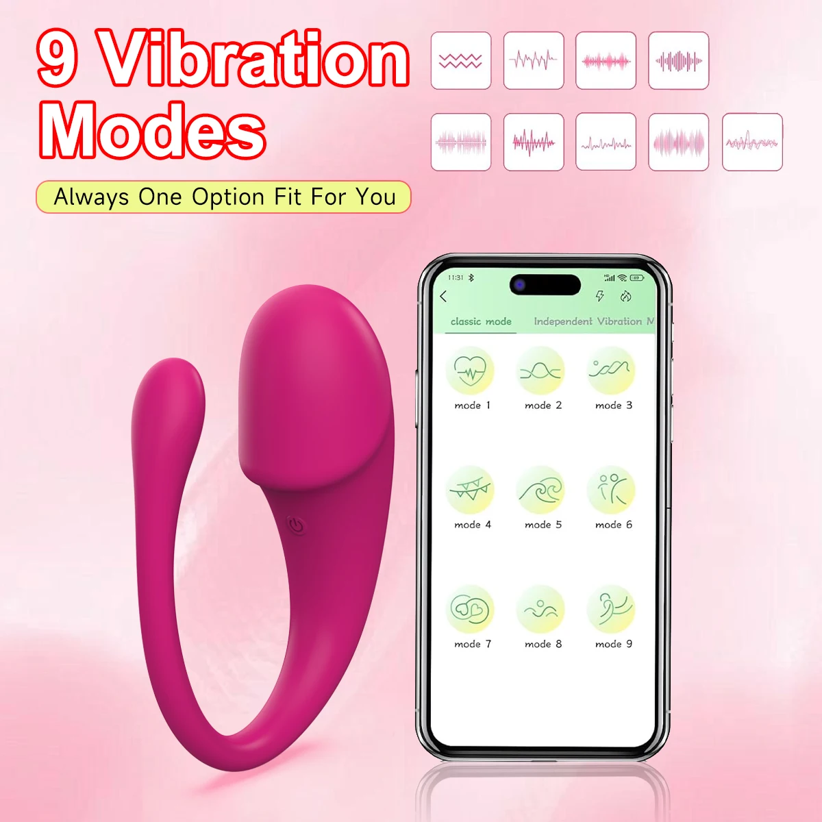 Wearable Vibrating Egg APP Remote Control Dildo Vibrator G-Spot Clitoral Stimulator 9 Modes Female Sex Toy For Couples