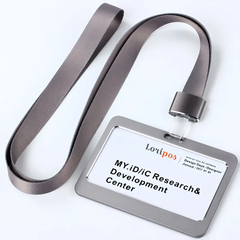

60x108mm Horizontal ID Badge Holder Suitable for Employee ID & Work Permit in Daily Office Use 2pcs