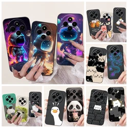 Luxury Cool Cartoon Back Cover For Redmi 14c Phone Case Xiaomi Redmi 14R Poco C75 Etui Silicone Soft TPU Dragon Astronaut Bumper