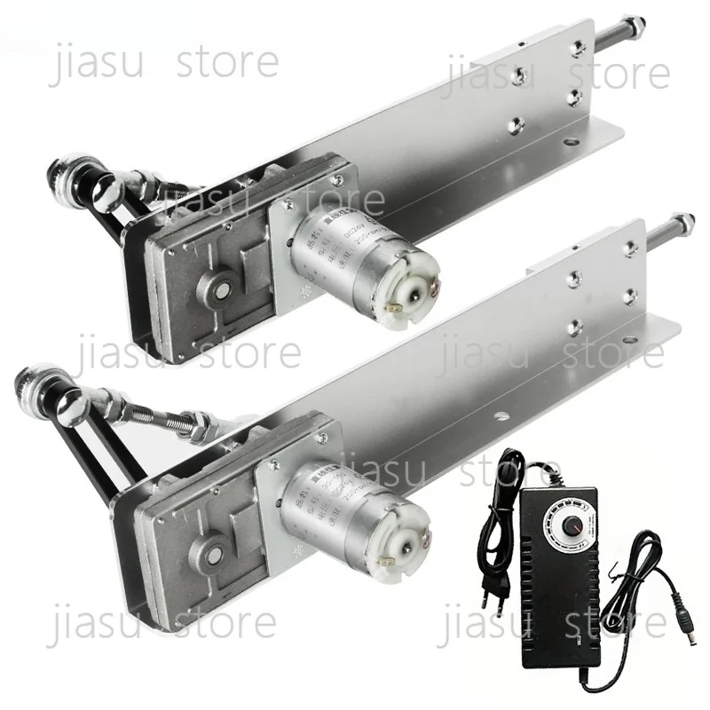 

DIY Electric DC Reciprocating Linear Actuator Telescopic Push Rod 3-15cm Stroke 2-8cm Metal Gear Reduction Motor Speed Control