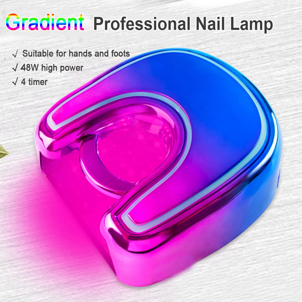 Led Uv Nail Lamp Лампа Для Сушки Ногтей Gel Polish Drogen Lamp Cordless Nail Lamp 48W Oplaadbare Uv Led lamp Droger Snelle Uitharding