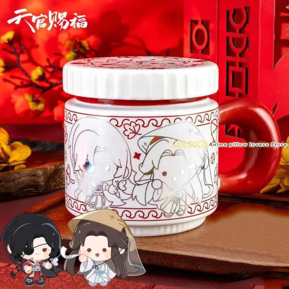

Anime Tian Guan Ci Fu Hua Cheng Xie Lian Theme Cartoon Mug Ceramic Drinking Water Cup Cosplay Xmas Gift