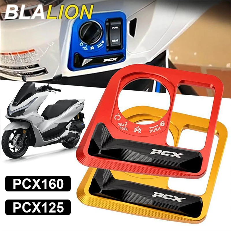 BLALION - Cubierta para la Tapa de la Llave de Encendido de Motocicleta Honda PCX125 PCX160 PCX 125 160 pcx 2021-2024, Accesorios para Scooter