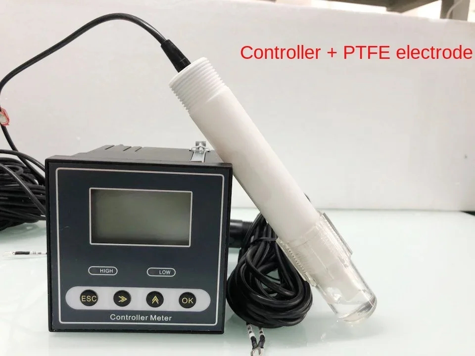 The industrial online ph meter controller detects the pH probe of the pH meter sensor electrode ORP acidimeter.