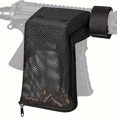Hunting Bullet Shell Bag Military Gear Ammo Brass Shell Catcher Mesh Trap Nylon Mesh Bag Capture Black Collection Bag Ammo Bag