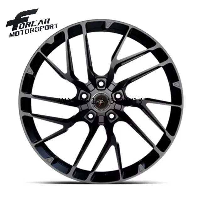 

Deep Dish Gloss Black Machined Face Simple Design One-Piece Aluminum T6061 Custom 16-24 Inch Alloy Forged Wheels Rims