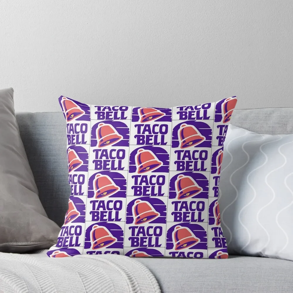 

Taco Bell Original Retro Logo Throw Pillow pillows decor home Decorative Cover For Living Room christmas supplies pillow