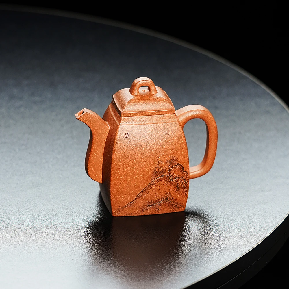 |high-end level of yixing recommended assume Yang pure manual collection large teapot Chinese prescription pot of 340 c