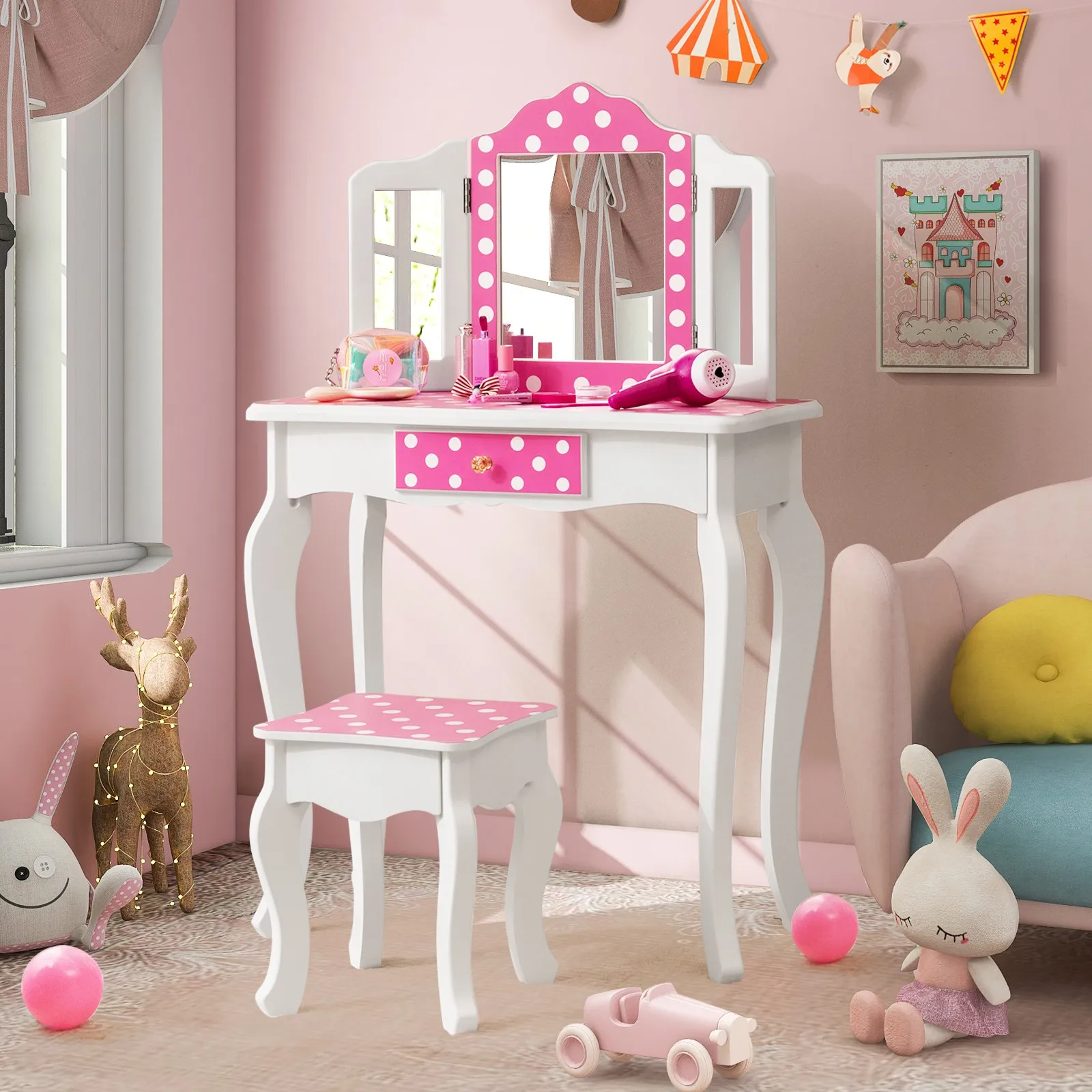 Kids Vanity Table &…