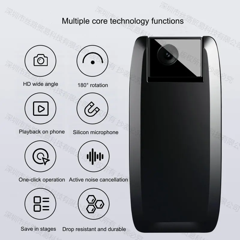 BGY-2 Digital Voice Audio Video Recorder Minicam Portable Camcorder Support 128GB Mini Pendant Camera