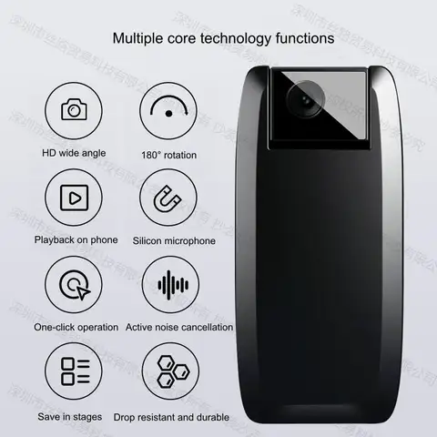 BGY-2 디지털 음성 오디오 비디오 레코더 Minicam 휴대용 캠코더 지원 128GB 소형 미니 펜던트 카메라