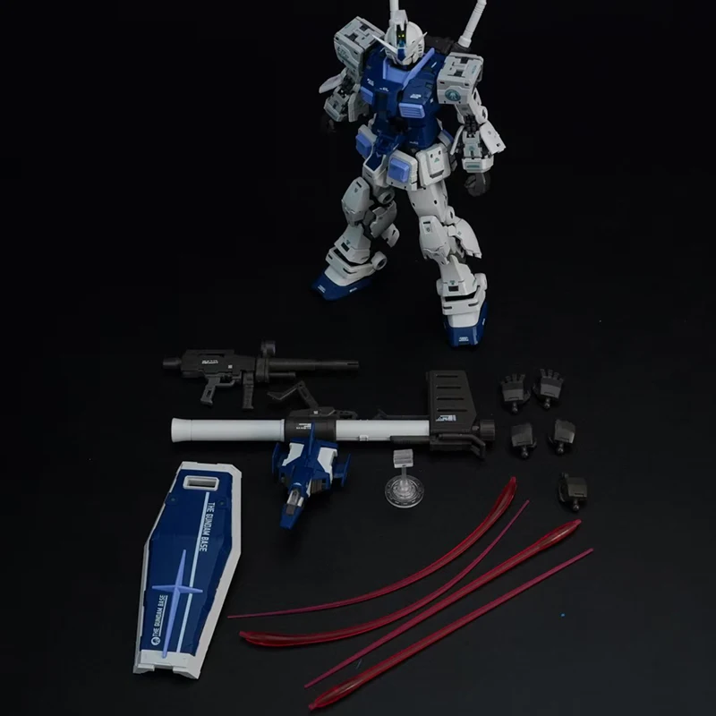 

1/100 Panda RG RX-78-2 Base Limited Model Detachable Armor Magnetic Light Decals Bracket Adapter Collectible Assemble Toys Gift