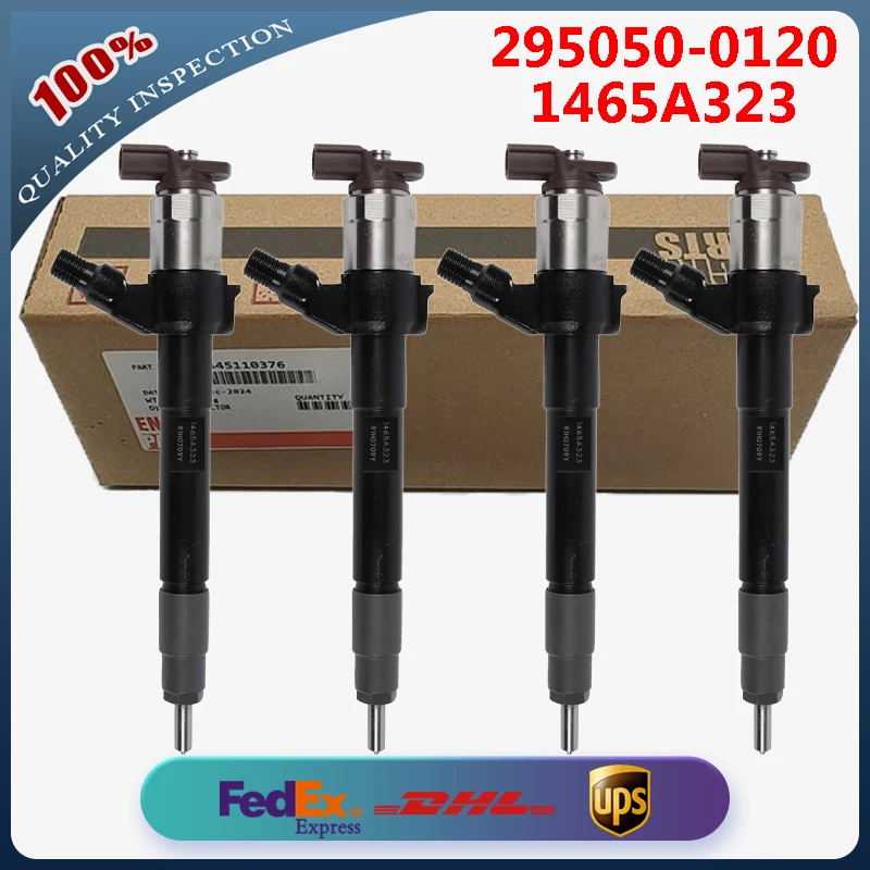 4PCS 295050-0120 1465A323 Common Rail Injector Assembly for Citroen Mitsubishi Engine 4D56 Injector 1465A306 1465A323