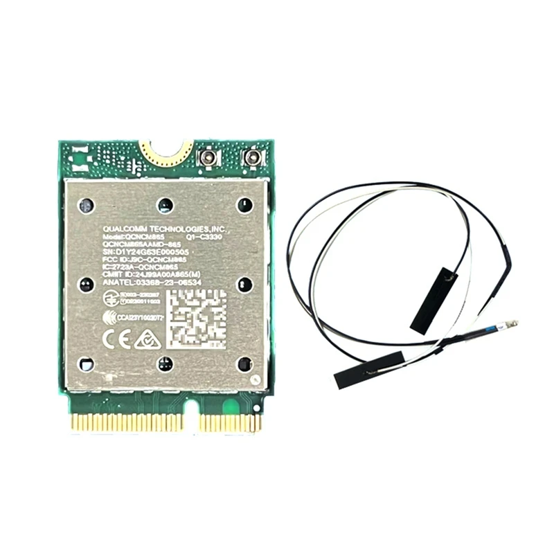 Wifi7 Tri Band QCNCM865 Bluetooth 5.4 Wireless Wifi Card Tri Band 2.4G/5G/6Ghz Network Wireless Adapter For Win11