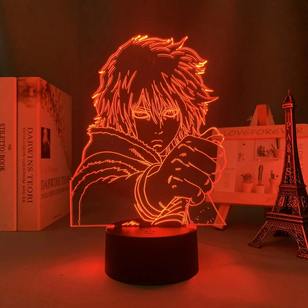 Anime Vinland Saga Led Lamp Thorfinn Karlsefni Figure for Kid Bedroom Decor Friend Birthday Gift 3d Light Manga Vinland Saga