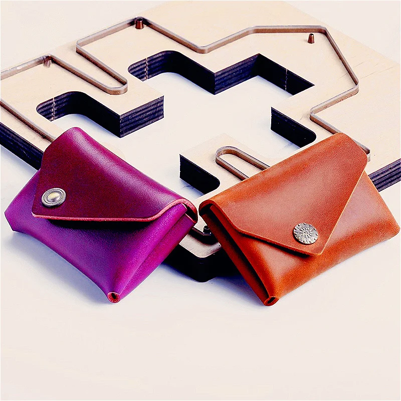 Durable Double-Layer Card Holder Leather Cutting Mold High Precision Hand-Punching Dual-Purpose DIY Handcraft Leather Goods Tool