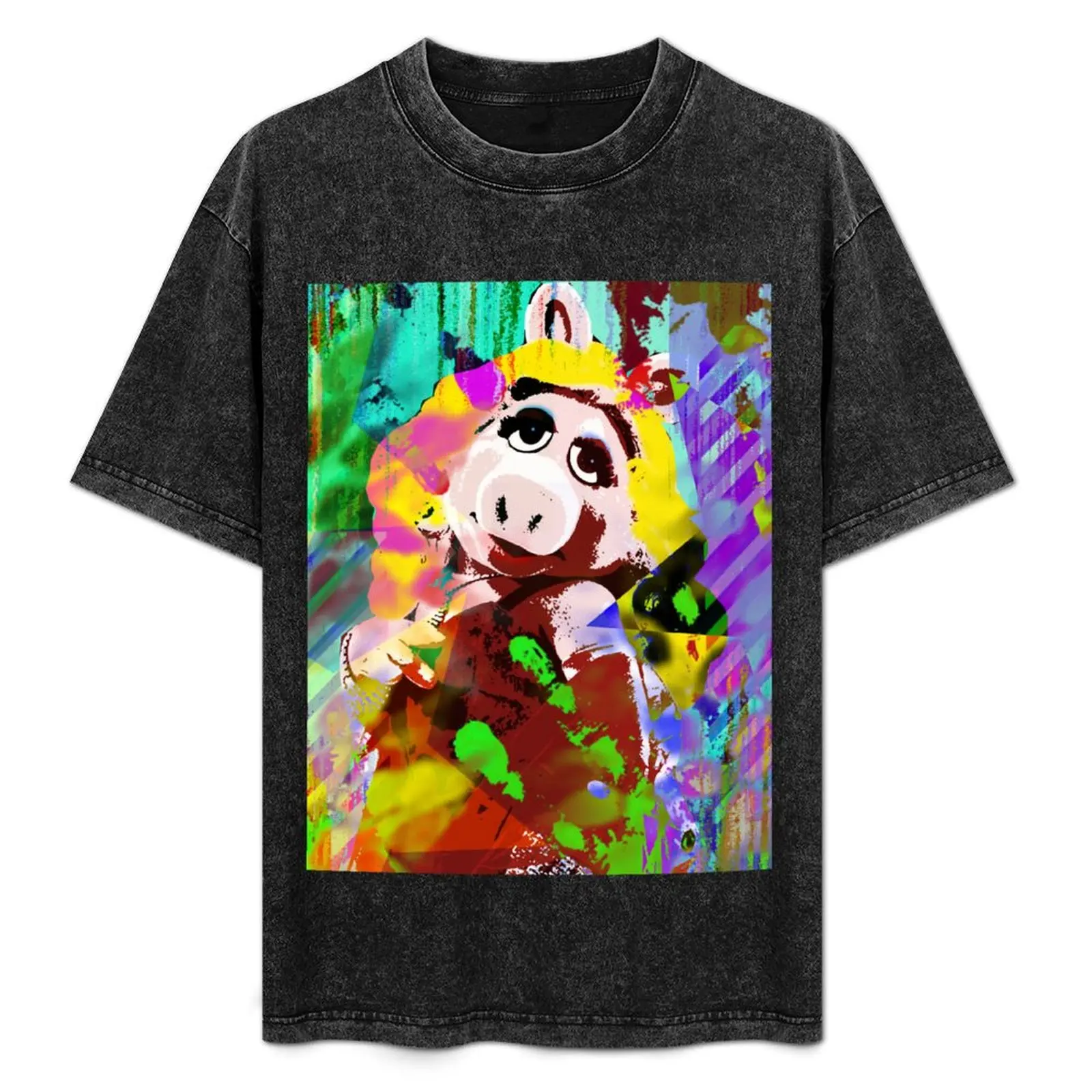 

Piggy T-Shirt Simple Casual Short Sleeve Tee