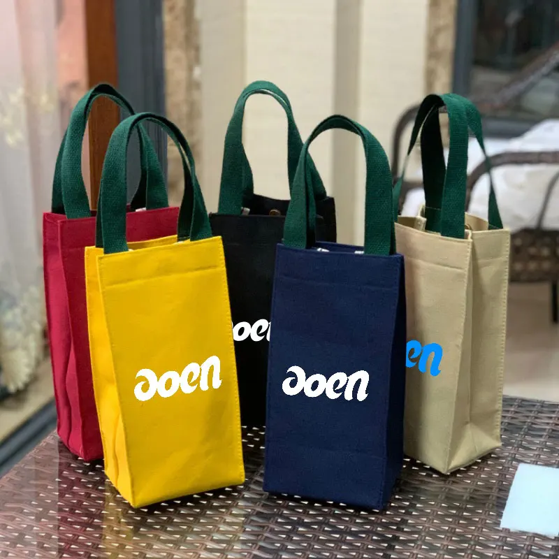 Kpop aoen Handheld Cup Portable Tote Bag Double-Layer Water Bottle Holder for Thermos Umbrella Cosmetic Cases