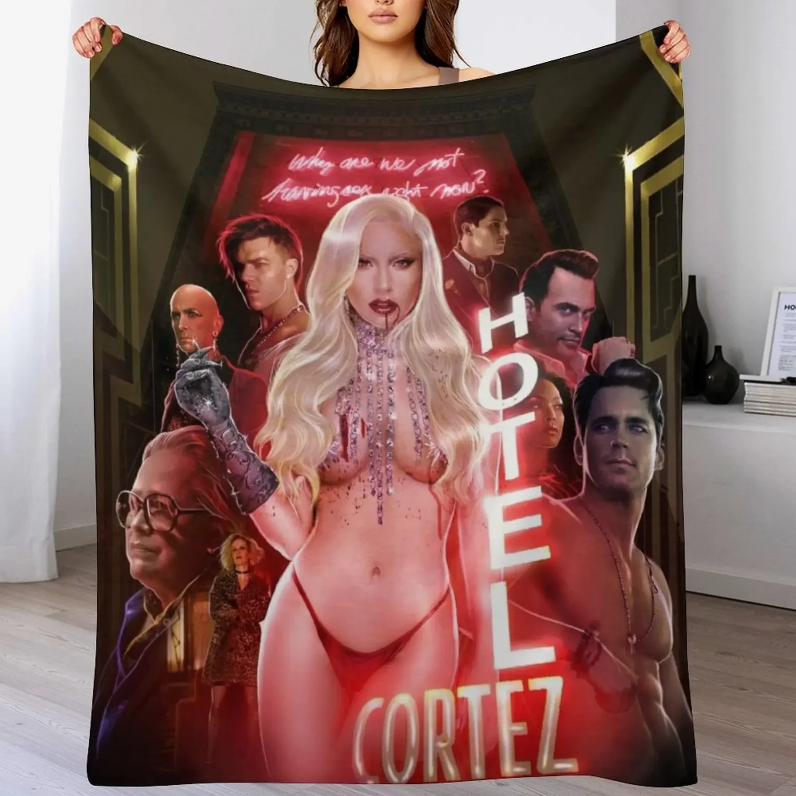 

ART DECO Throw Blanket Sofa Throw funny gift Blankets