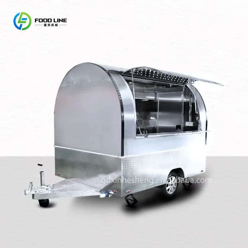 

Custom Food Truck Mobile Food Trailer Alumina Food Truck Trailer Bakery Truck