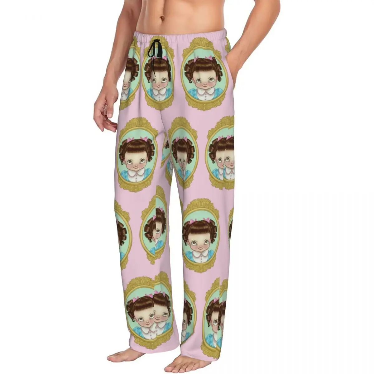 Custom Print Cry Baby Melanies Martinezs Logo Pajama Pants Men Sleep Sleepwear Bottoms with Pockets