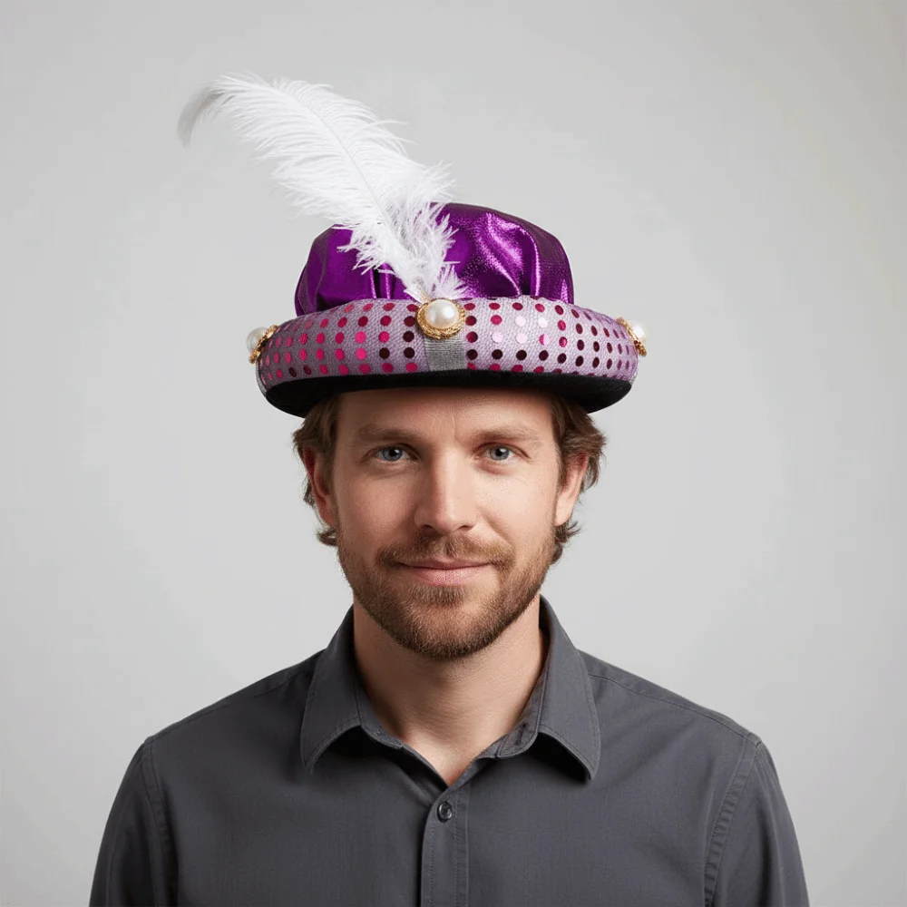 Coiffe décorative, Foulards de tête, Coiffes arabes, Accessoires de spectacle, Casquette indienne, Coiffes de cosplay pour carnaval, Chapeau d'Aladdin pour adulte