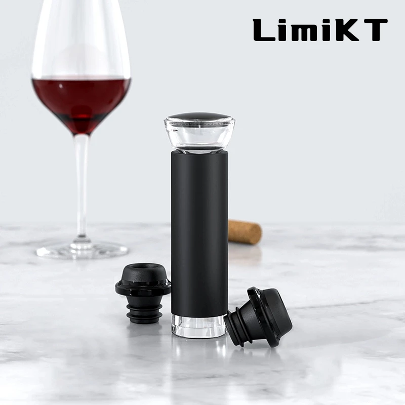 Imagem -03 - Limikt-electric Wine Bottle Opener Grupo Pourer Rolha de Garrafa Vinho Tinto Acessórios Armazenamento Base Modelo de Bateria