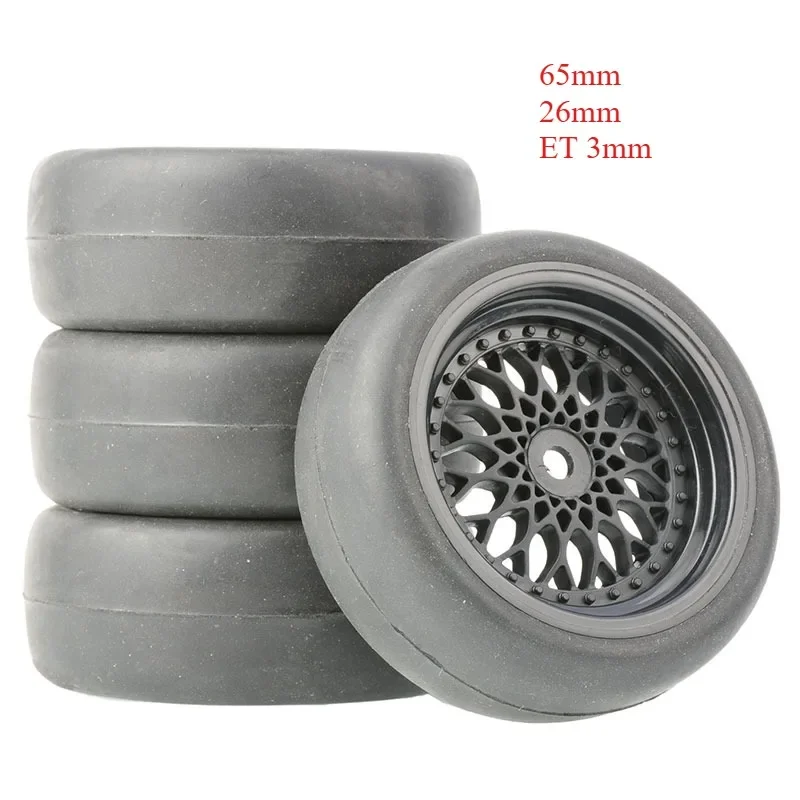 Pneumatici RC Drift in plastica dura per Trxs HSP Tamiya HPI – Design piatto liscio per Wltoys 144001 124018 A959-B MJX 14301 14303