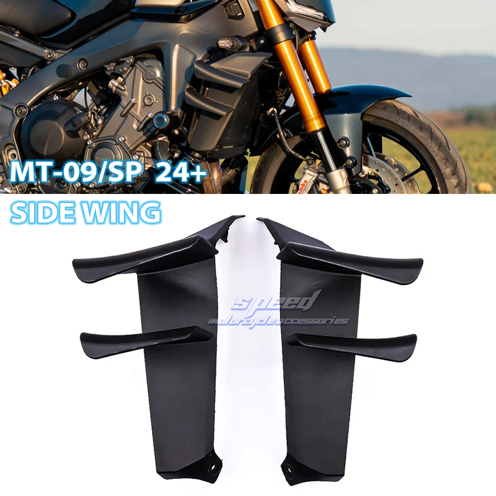 

Для YAMAHA MT-09/SP 2024-2026 боковое крыло боковой спойлер передние спицы MT09 2024 2025 2026 передний спойлер нижний спойлер борт