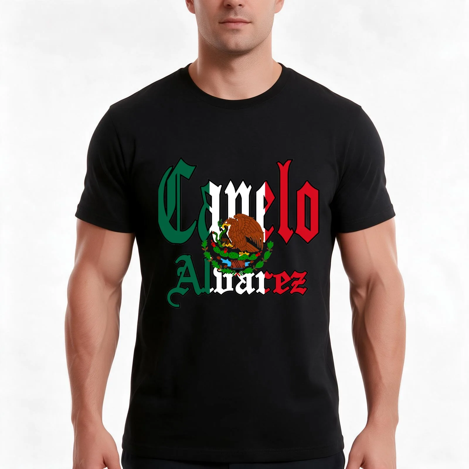 Canelo alvares T-Shirt, Summer Casual Cotton Tee, Oversized Streetwear Tops, Vintage Graphic Print, Loose Fit Short Sleeve